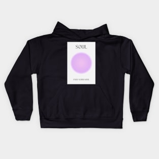 Soul - Mind Body Soul Purple Aura Kids Hoodie